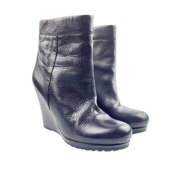 ALDO Wedge‎ Droulliard 97 Black Booties - Size 38 / US 7.5 - Picture 1 of 7